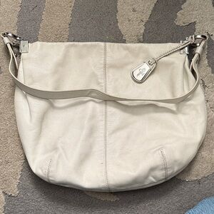 Cole Haan white Leather Shoulder Bag